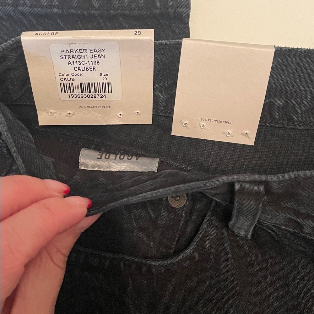 AGOLDE‎ Women's Size 29 NWT Parker Easy Straight Jean Caliber Organic Cotton New - Picture 3 of 12